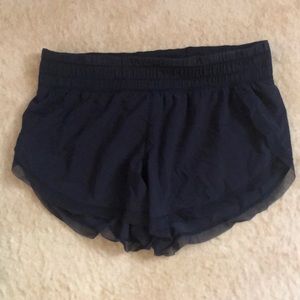 Navy lululemon shorts